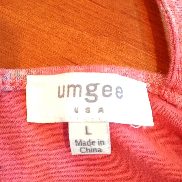 Umgee Ladies Long Sleeve Tunic Top Size:L Color:Pink - Picture 6 of 7